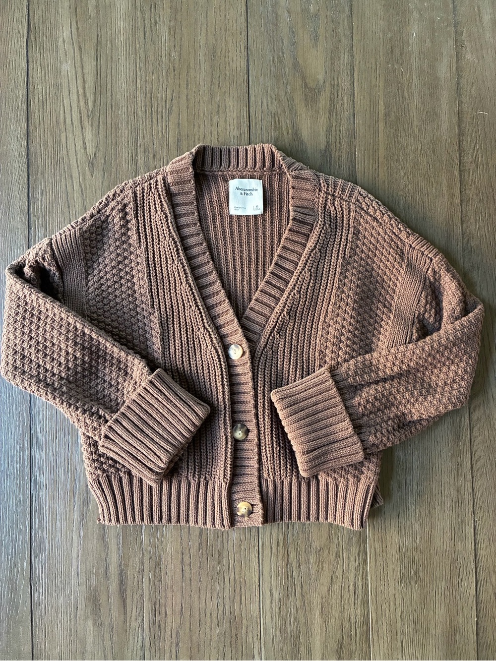 Abercrombie & Fitch Brown Cardigan